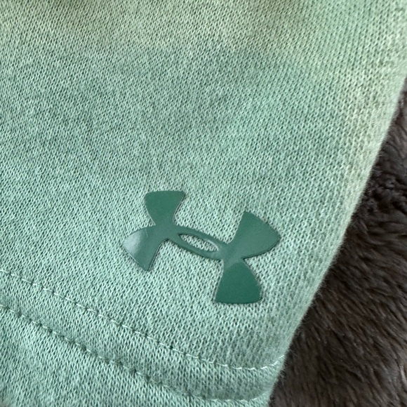 UNDER ARMOUR Green Hooded Sweatshirt Hoodie Loose Fit Womens Size M - Picture 12 of 12